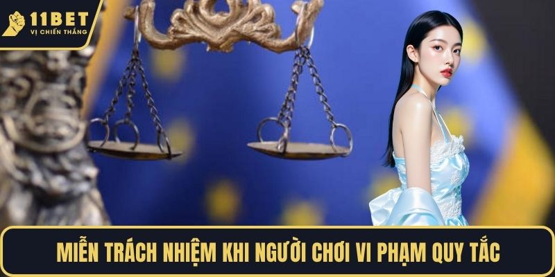 Miễn trách nhiệm khi người chơi vi phạm quy tắc