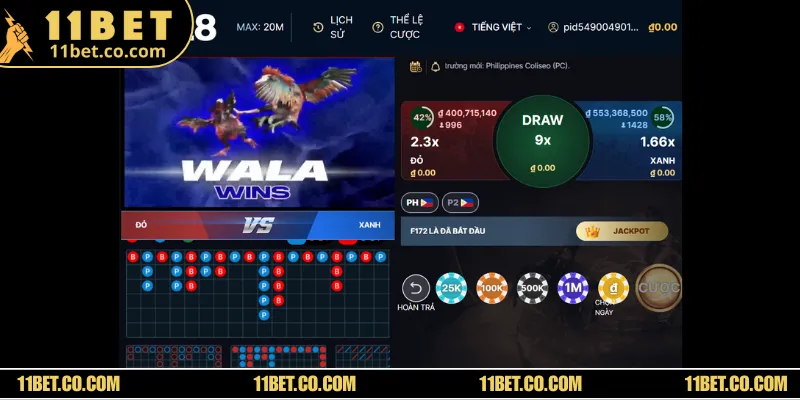 Những cửa cược sẽ xuất hiện trong các trận đấu trực tiếp tại nhà cái